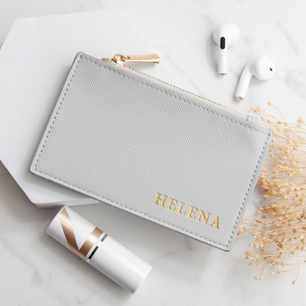 Personalised Vegan Leather Card Holder