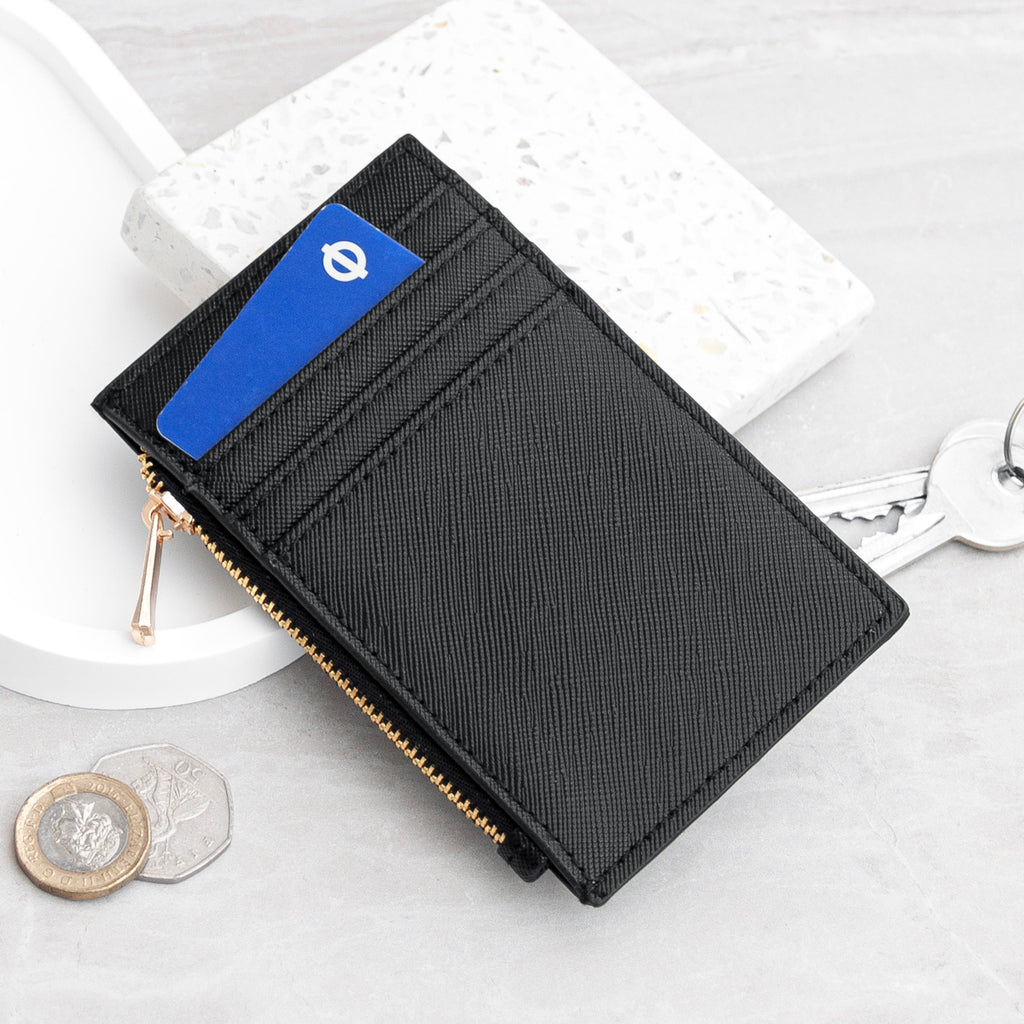 Personalised Vegan Leather Card Holder