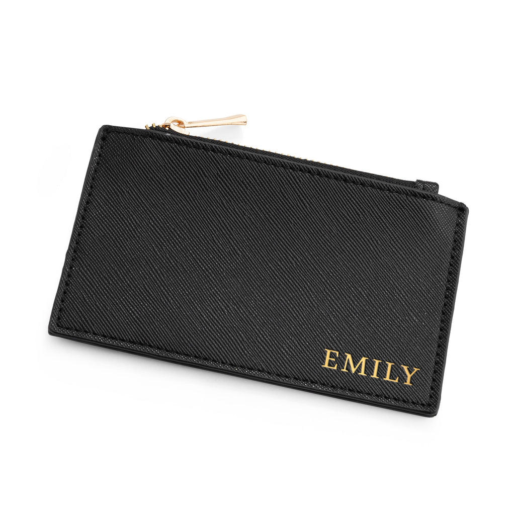 Personalised Vegan Leather Card Holder