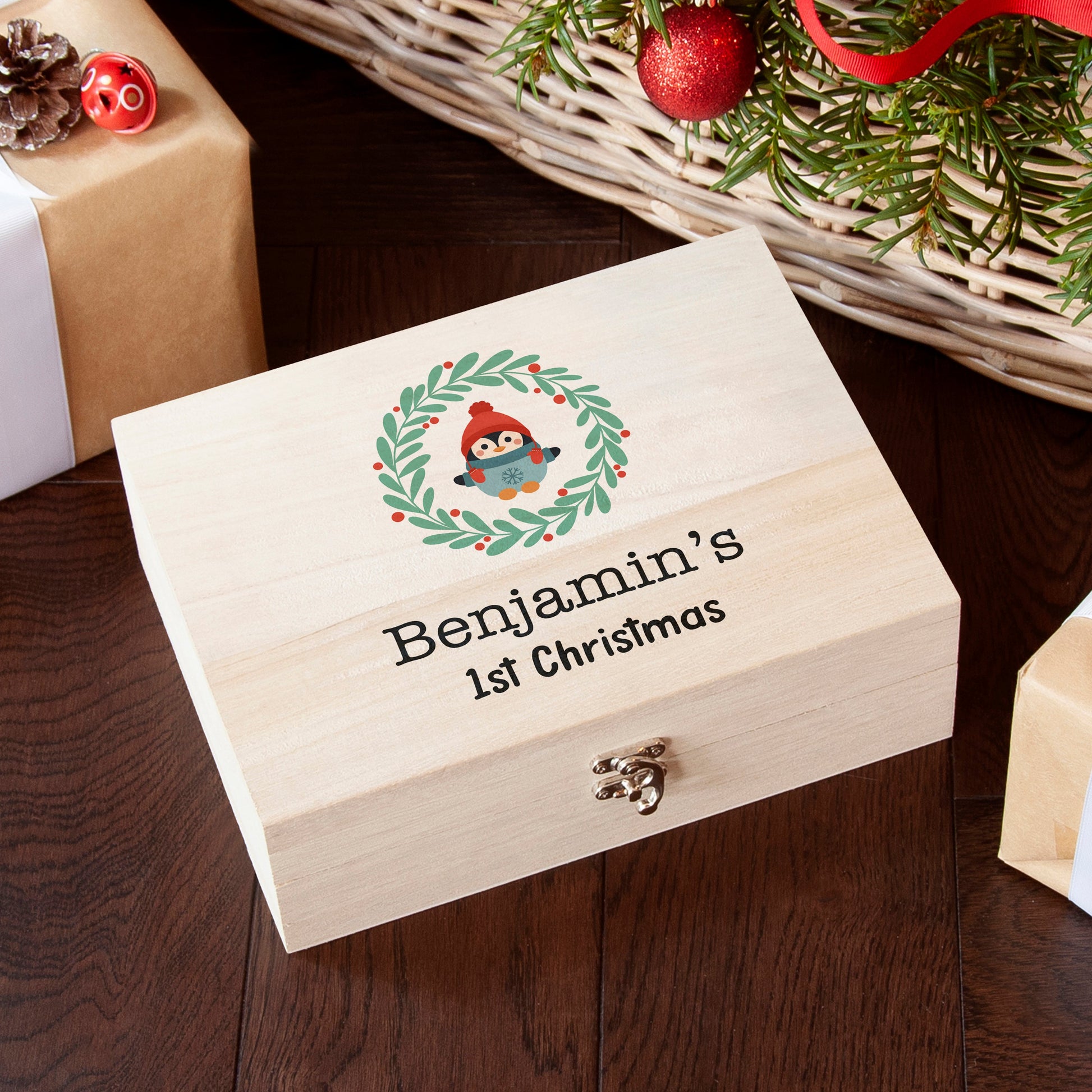 Personalised Baby's First Christmas Eve Box