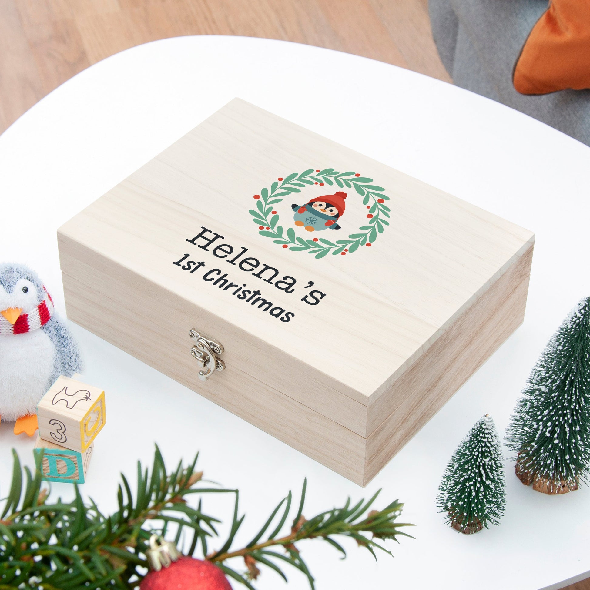 Personalised Baby's First Christmas Eve Box
