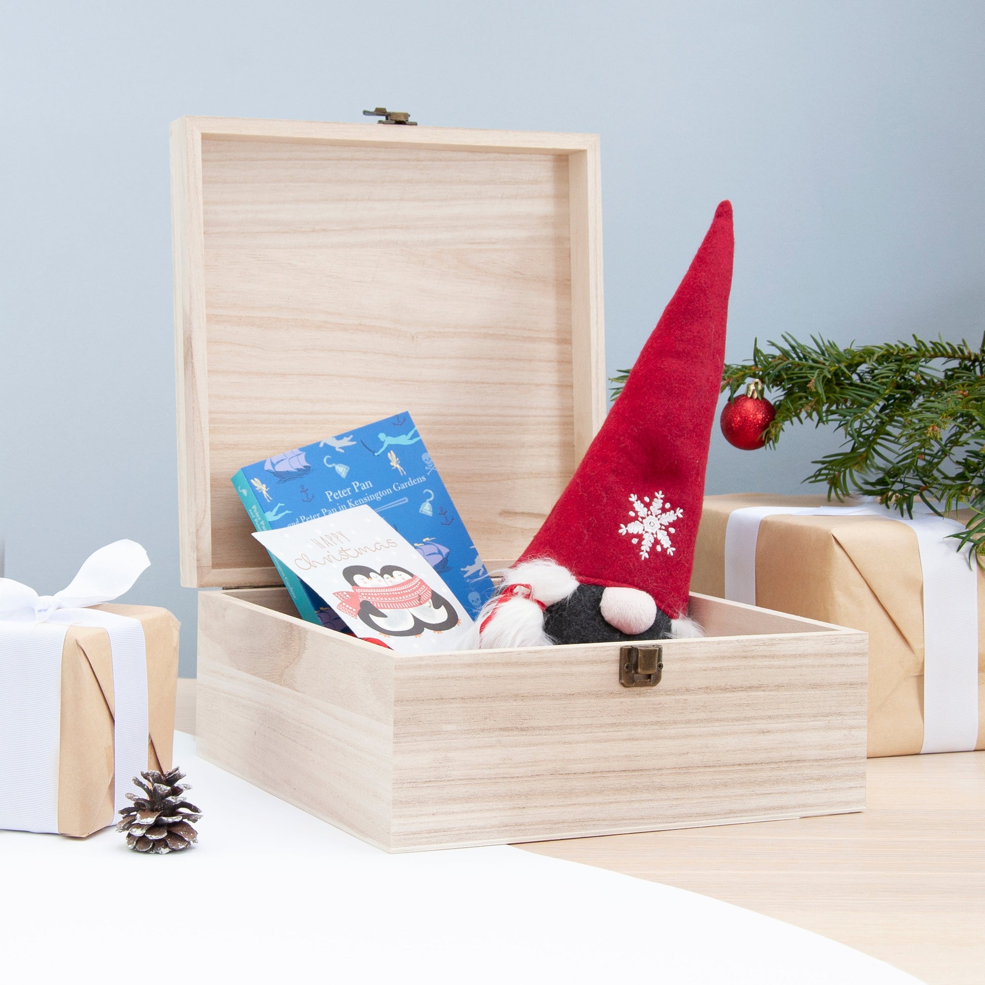 Personalised Boy Elf Christmas Eve Box