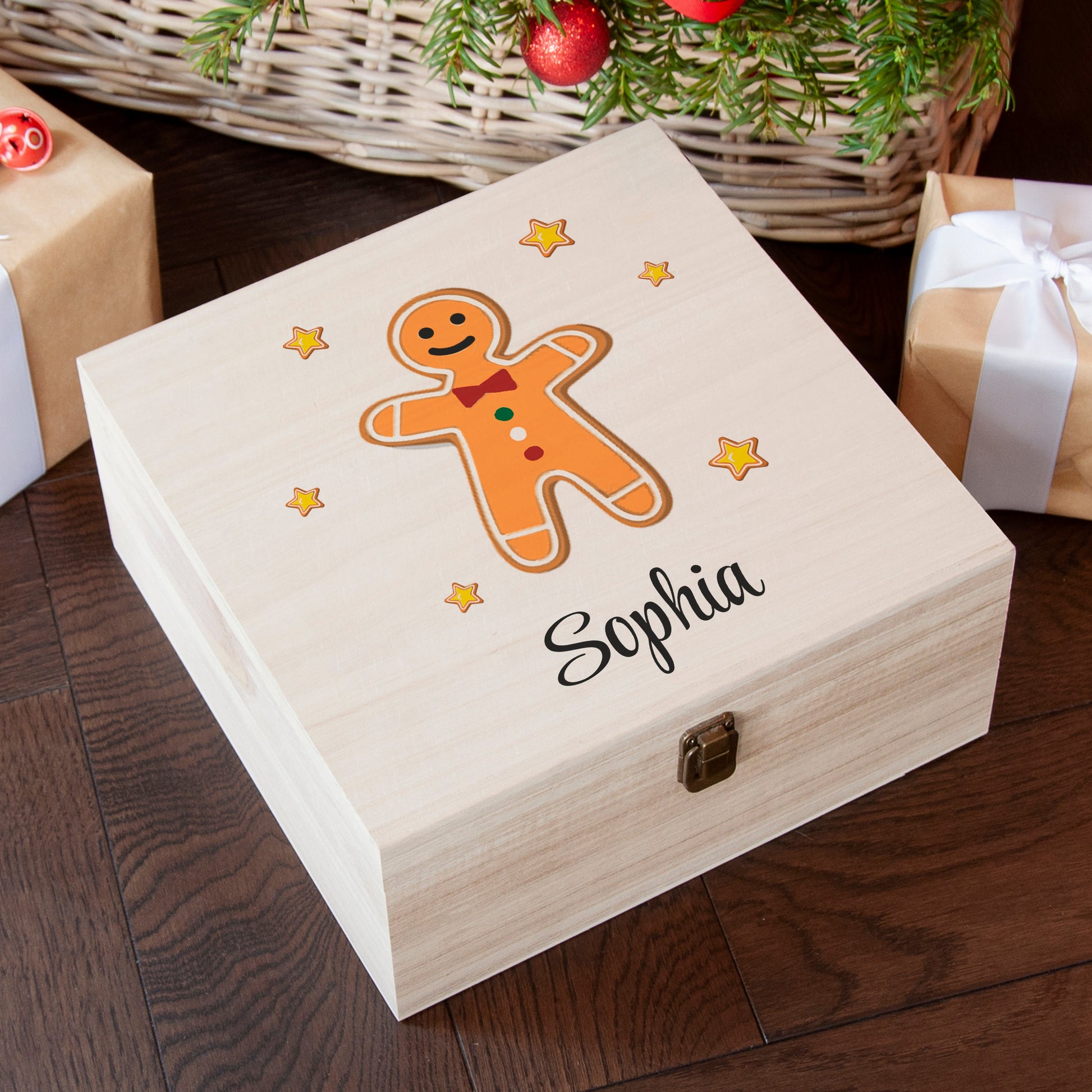 Personalised Gingerbread Man Christmas Eve Box