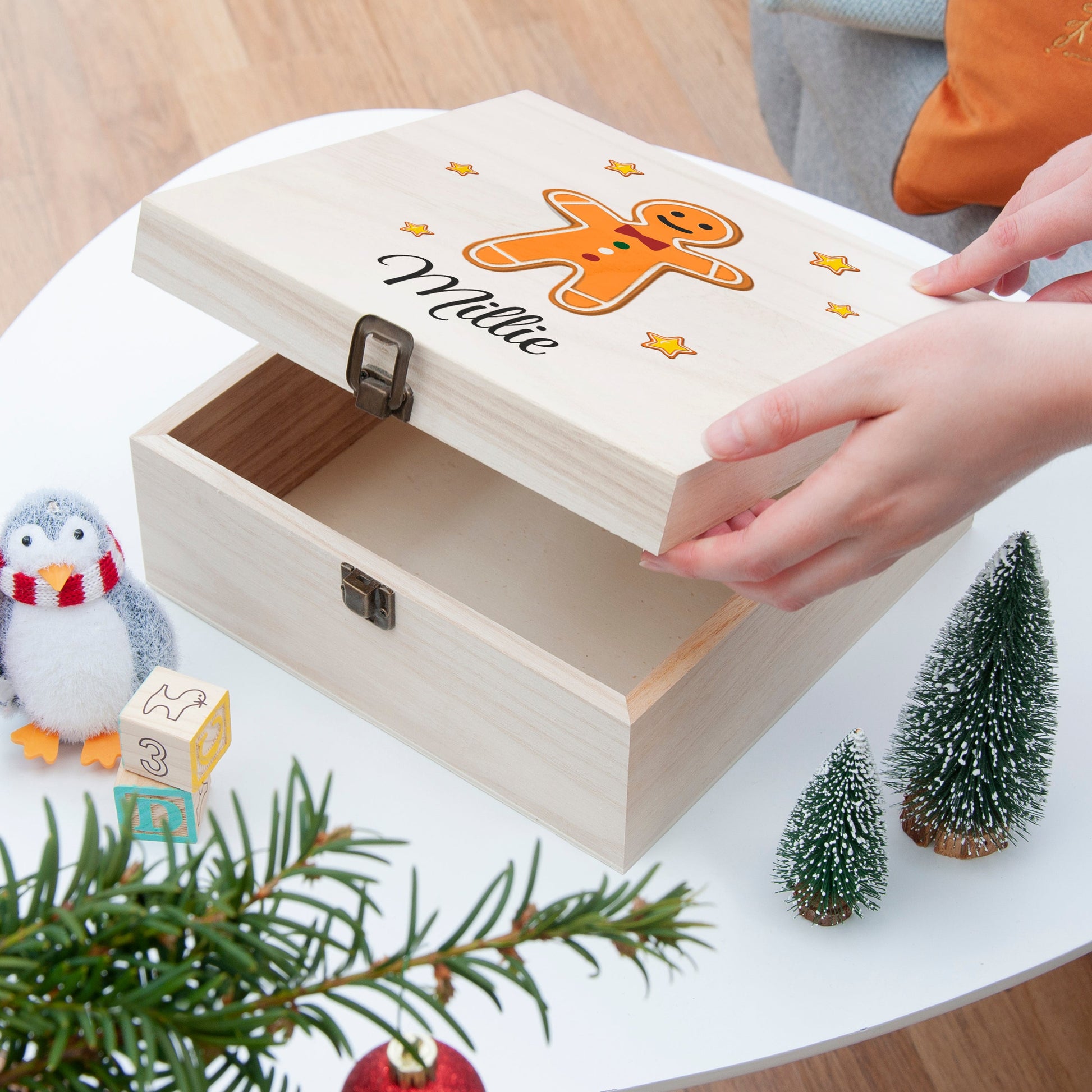 Personalised Gingerbread Man Christmas Eve Box