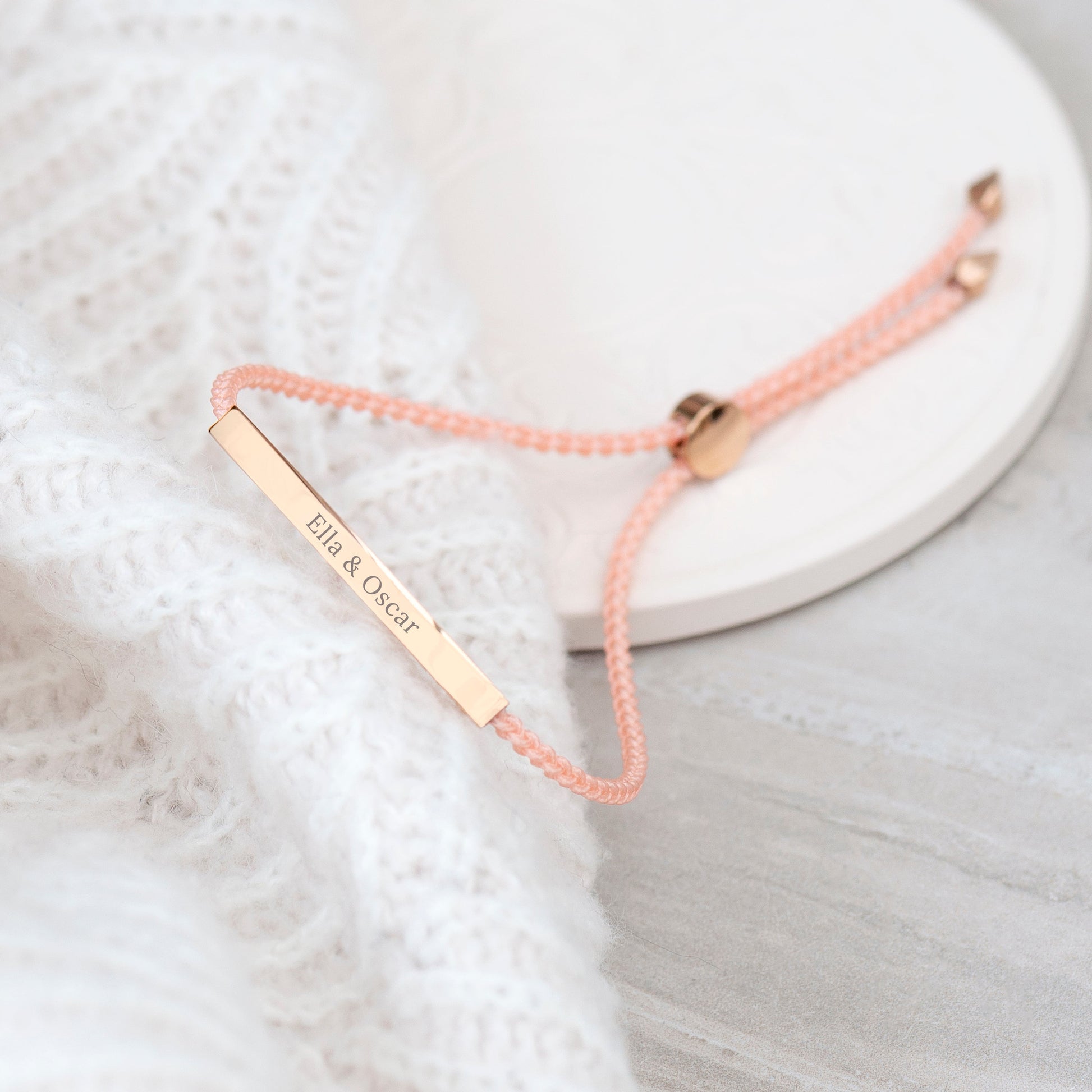 Personalised Rose Gold Identity Bracelet