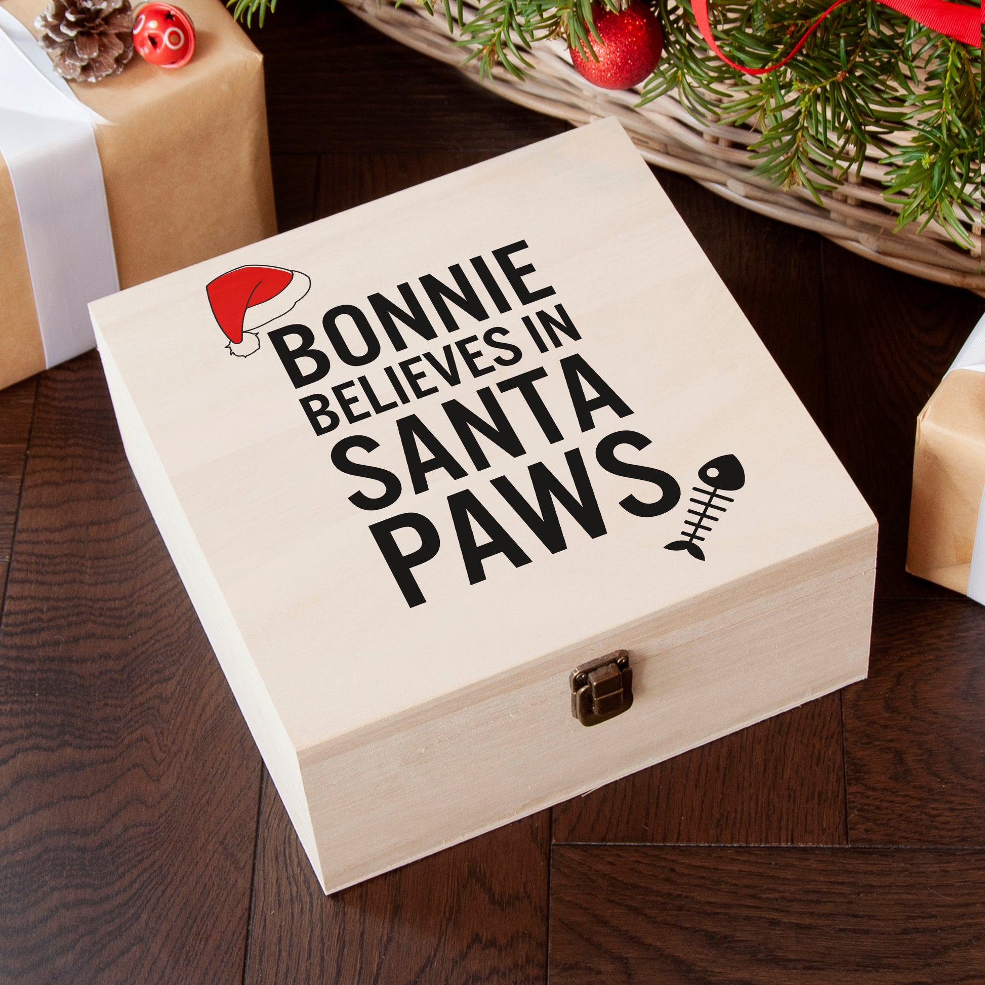 Personalised Pet Santa Paws Christmas Eve Box
