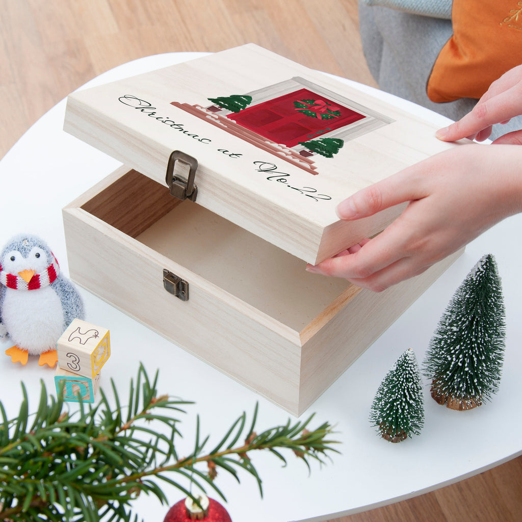Personalised Door Number Christmas Box