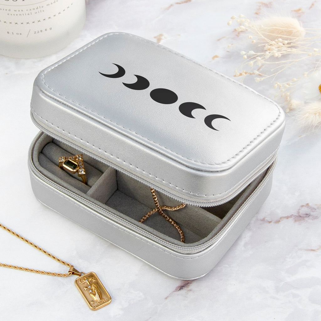 Silver Lunar Cycle Jewellery Case