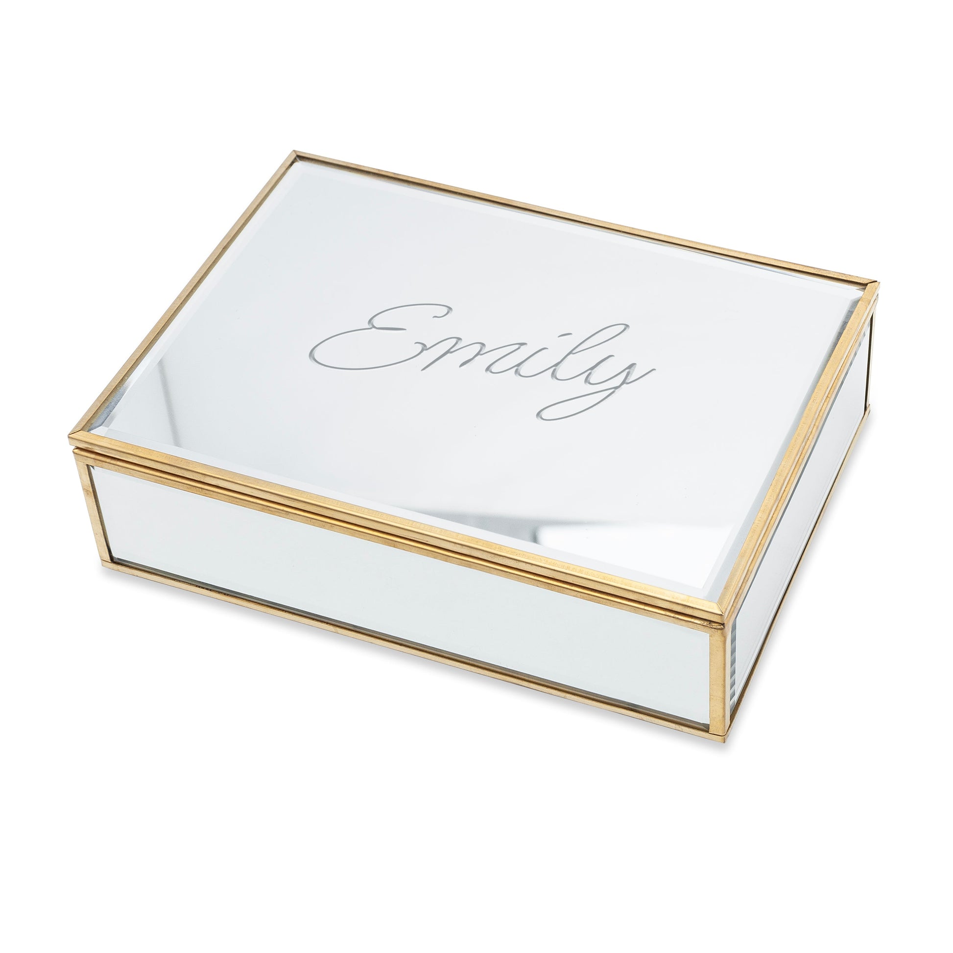 Personalised Mirrored Jewellery Box
