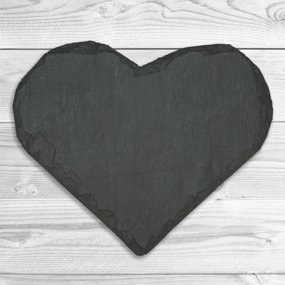Natural Slate Coaster Set Square or Heart