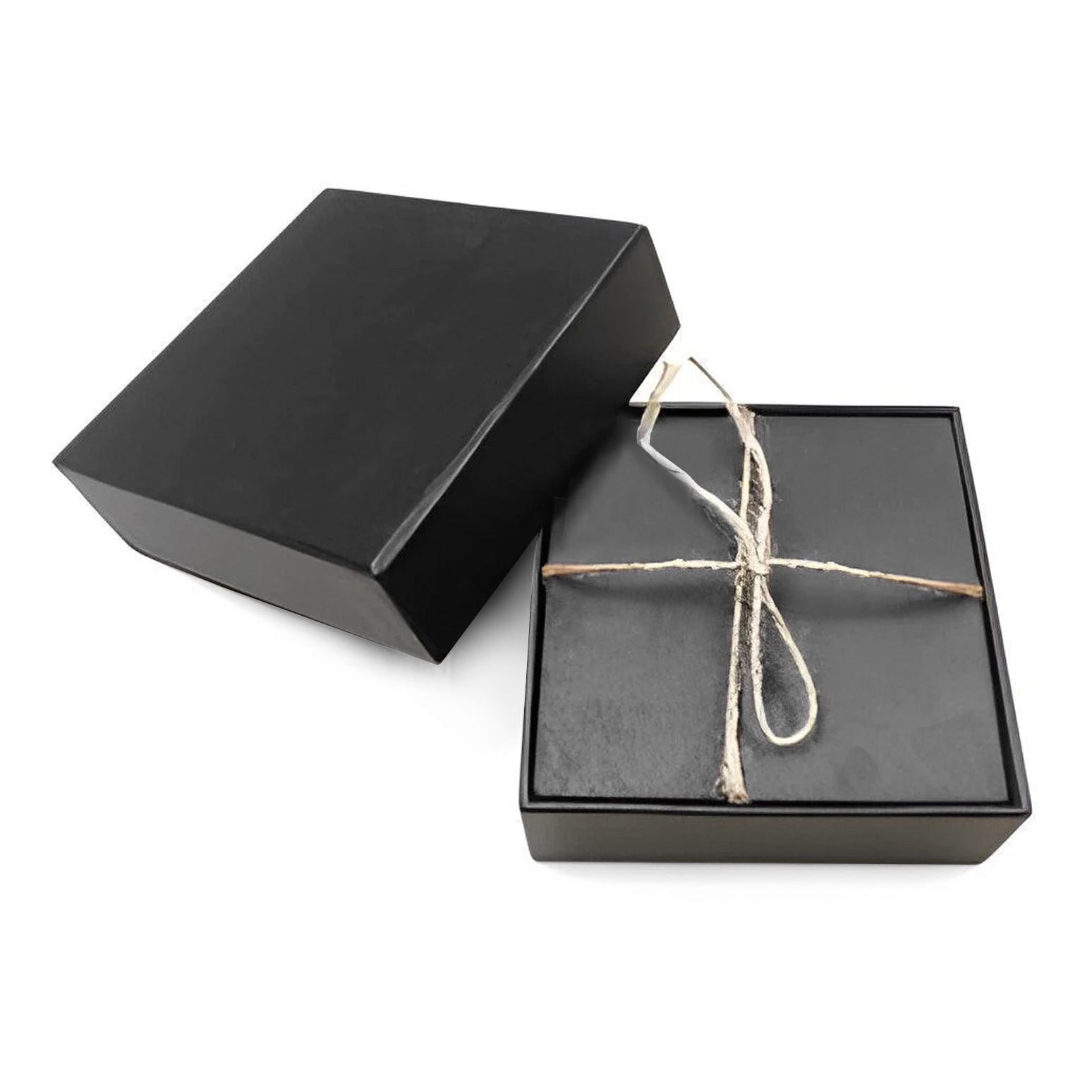 Natural Slate Coaster Set Square or Heart