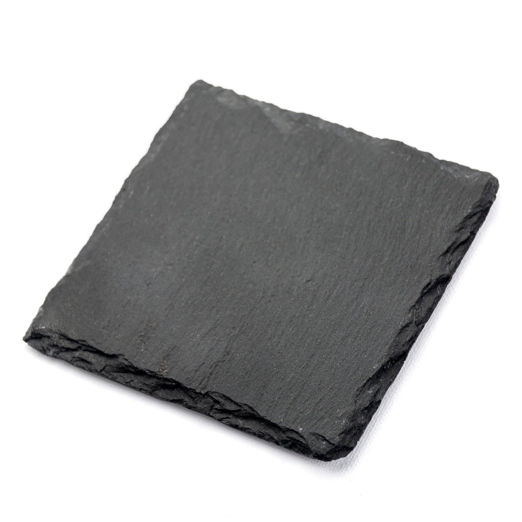 Natural Slate Coaster Set Square or Heart