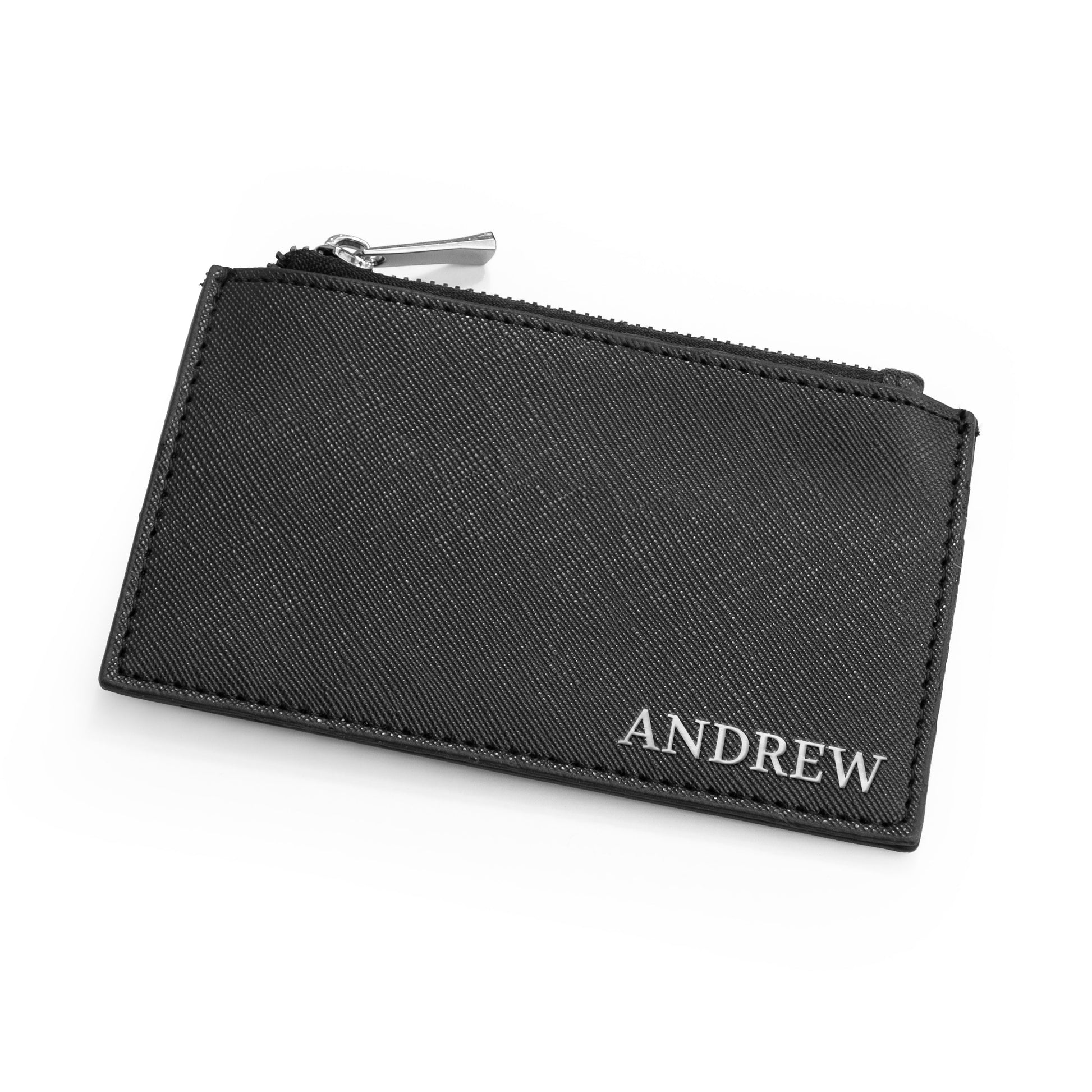 Personalised Men's Card Holder in Vegan Leather