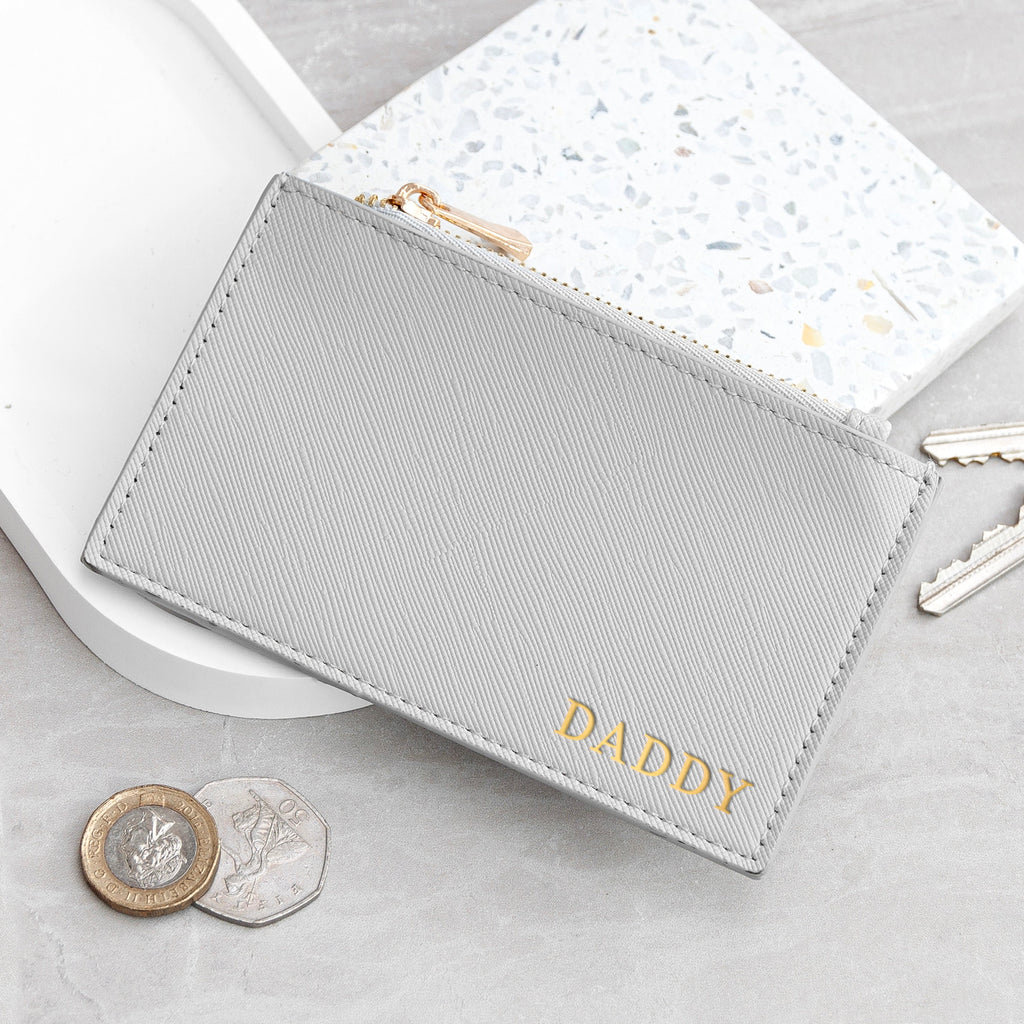 Personalised Men's Card Holder in Vegan Leather