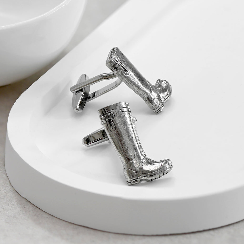 Men's Large Wellington Boot Cufflinks