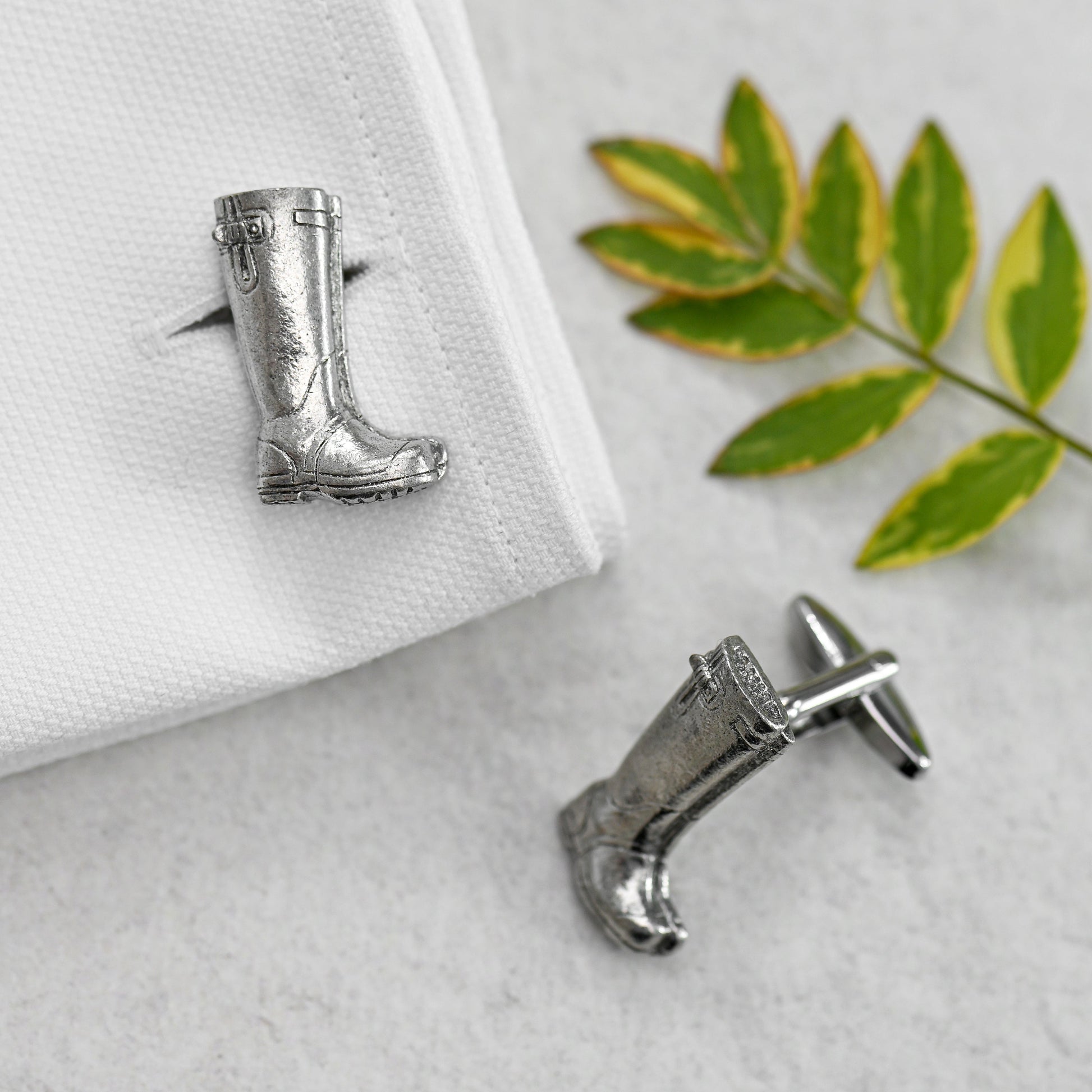 Men's Large Wellington Boot Cufflinks