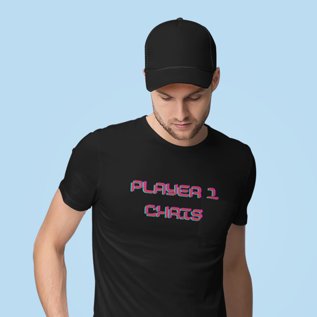 Personalised Men's Player 1 T-Shirt