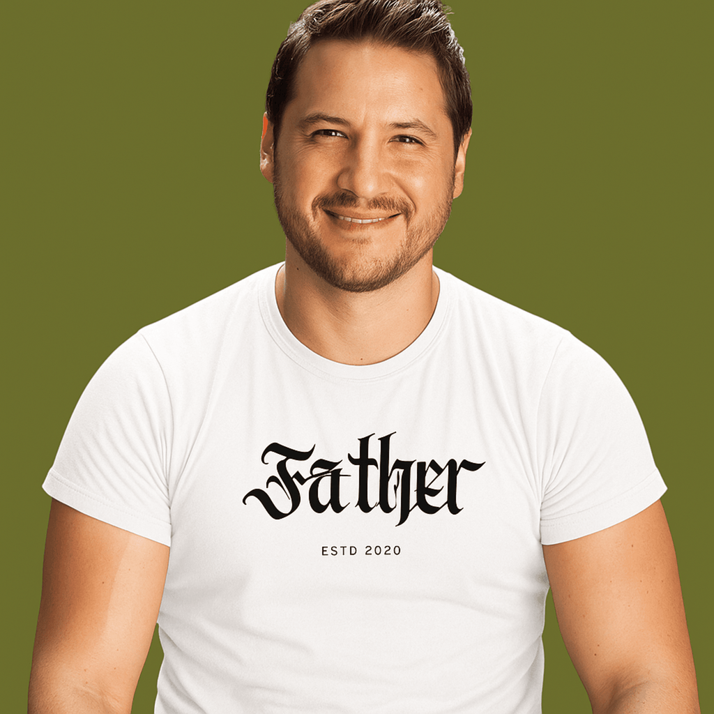 Personalised Cotton Father T-Shirt