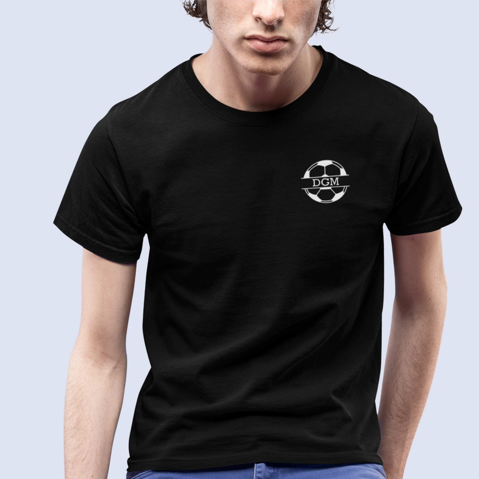 Personalised Unisex Football T-Shirt with Custom Initials