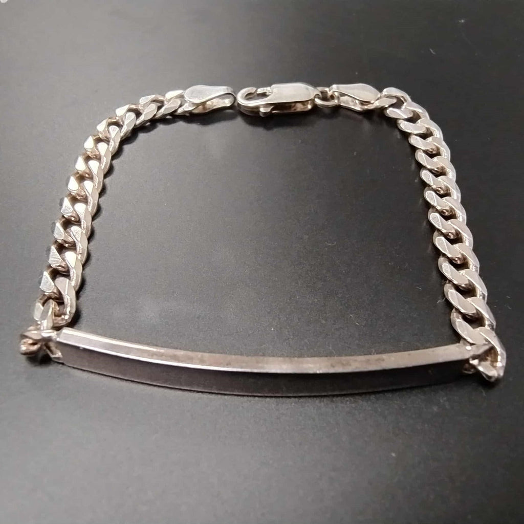 Personalised Child's Sterling Silver Chain Bracelet