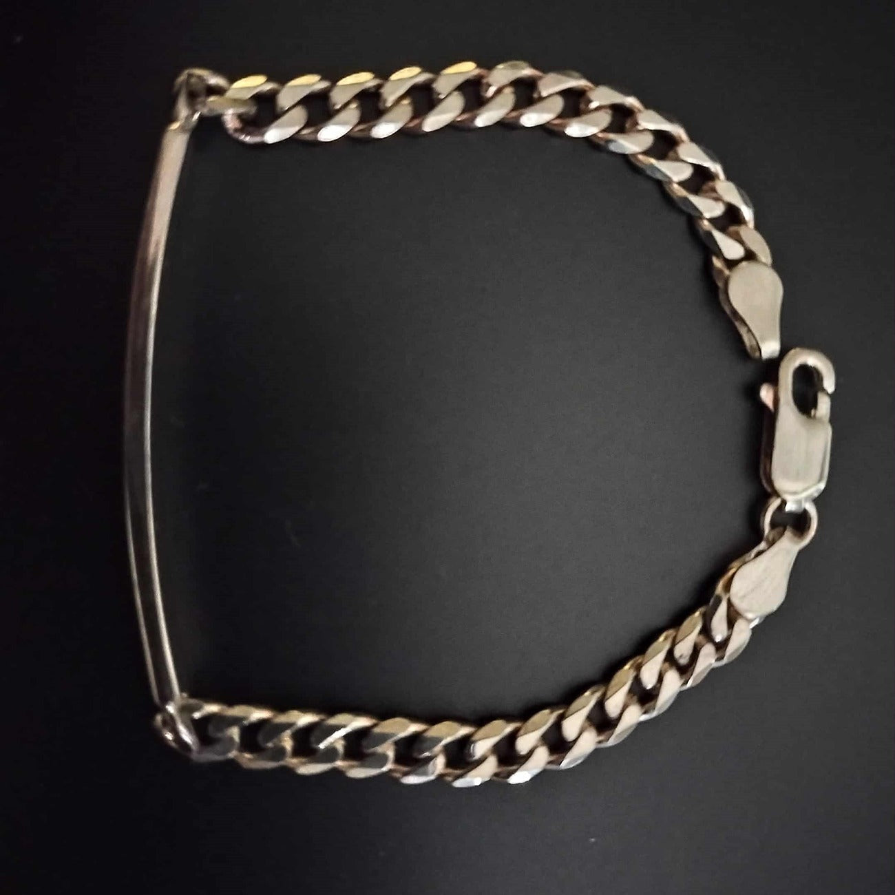 Personalised Child's Sterling Silver Chain Bracelet