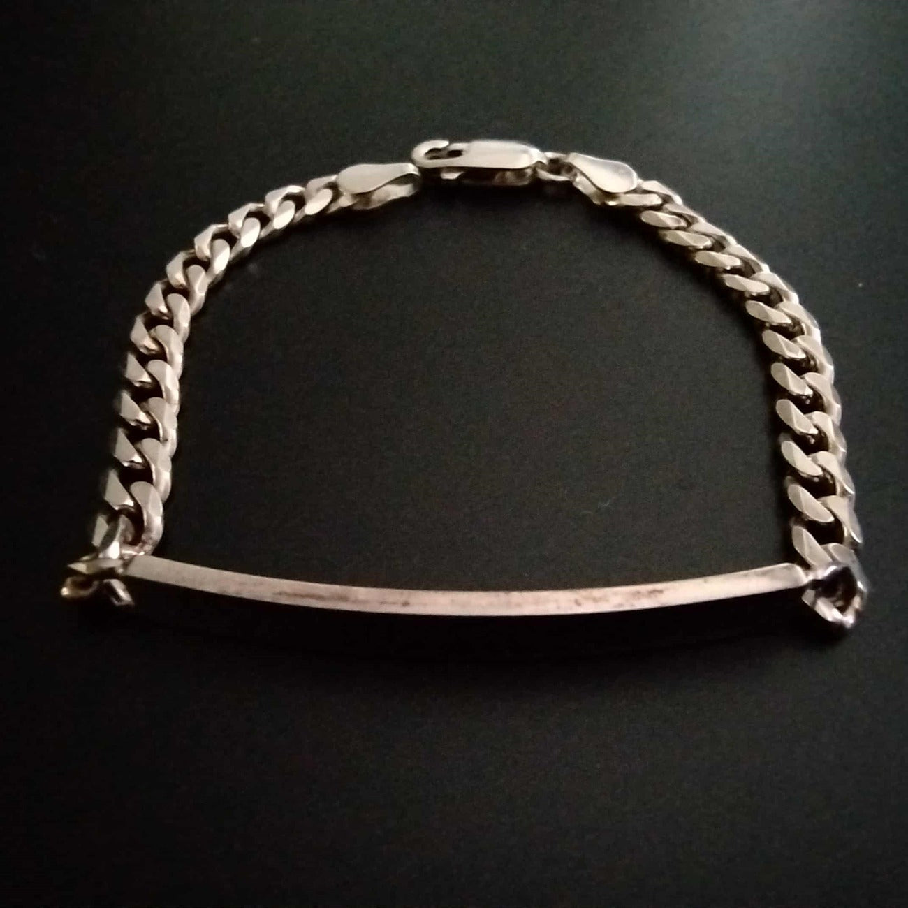 Personalised Child's Sterling Silver Chain Bracelet