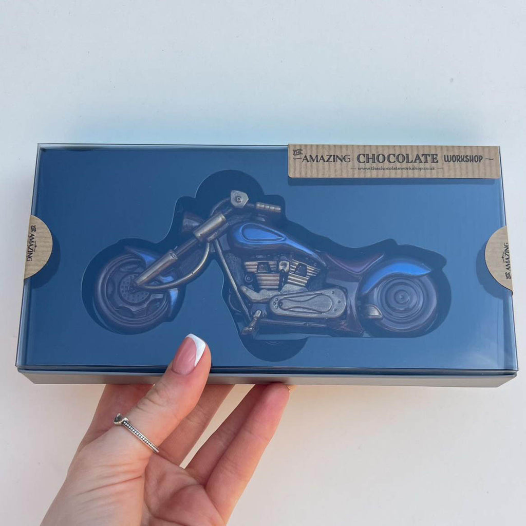 Handcrafted Dark Chocolate Motorbike