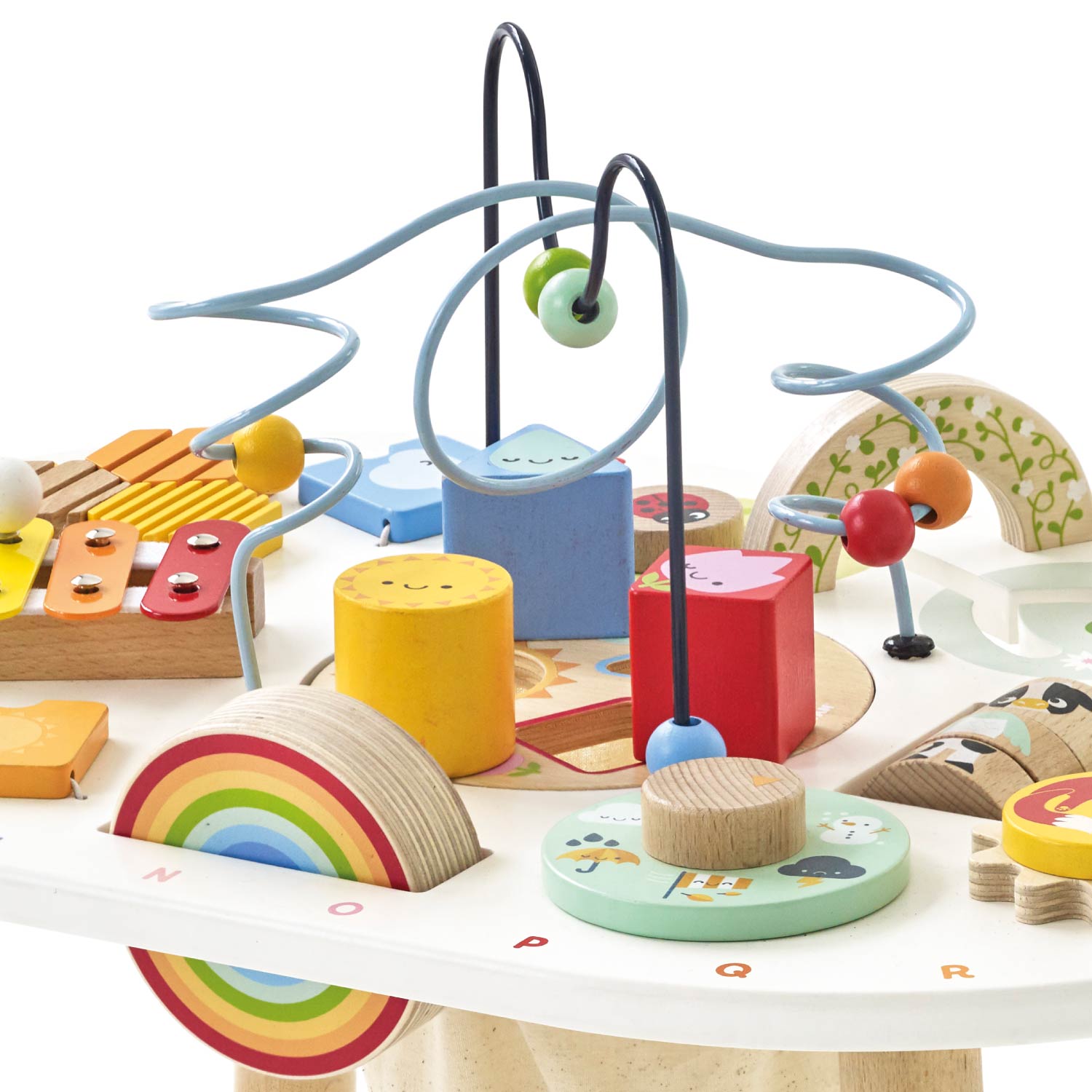 Wooden Sensory Activity Table for Toddlers