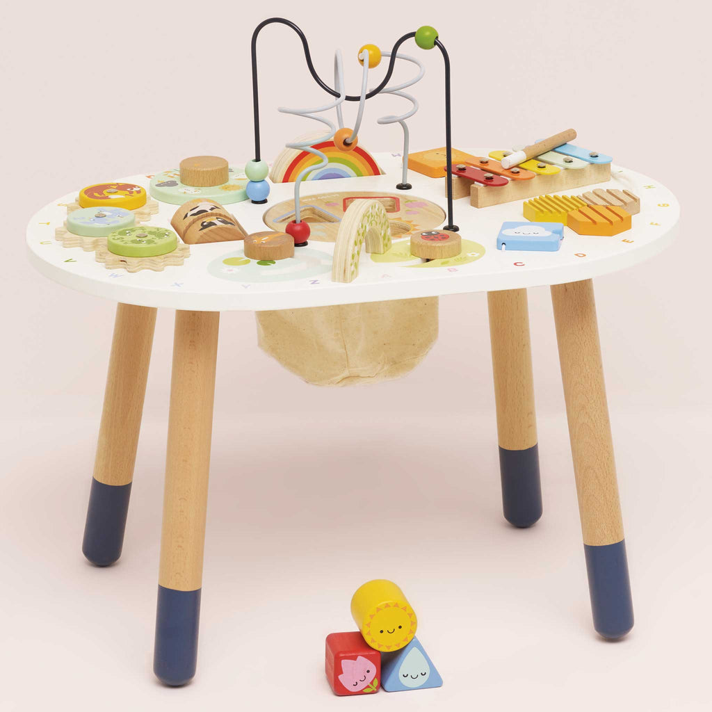 Wooden Sensory Activity Table for Toddlers