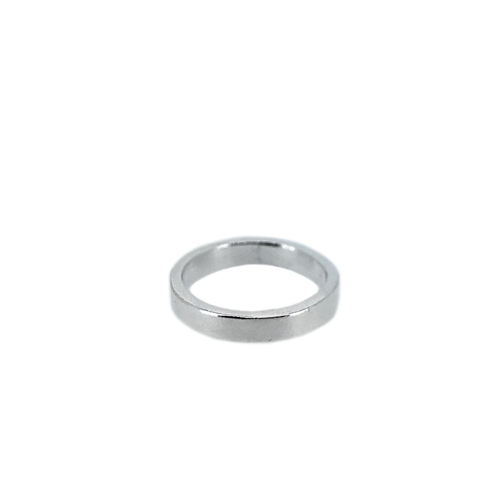 Personalised Skinny Silver Band Ring
