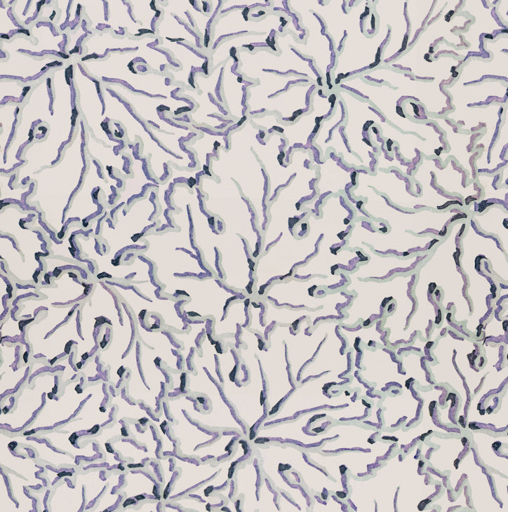 Ethereal Leaves Wallpaper in Misty