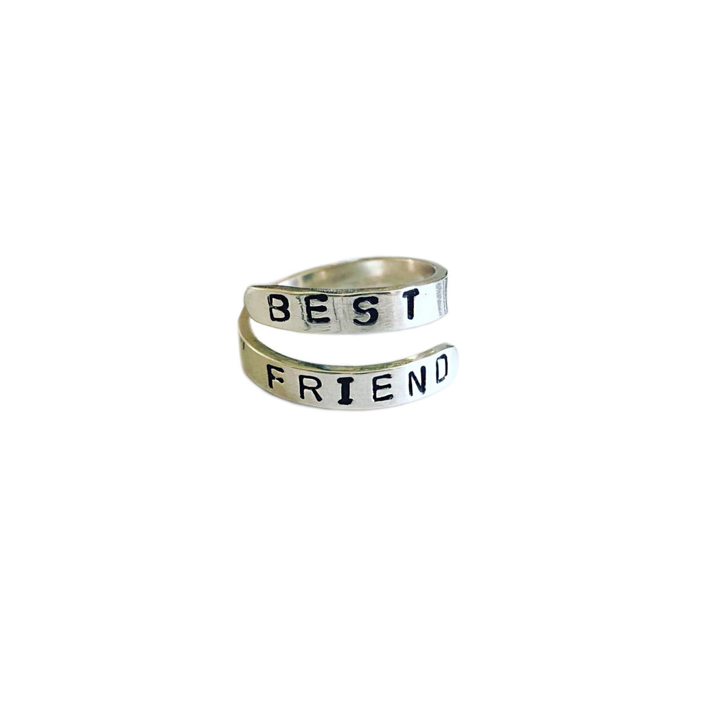 Personalised Wrap Ring in Recycled Sterling Silver