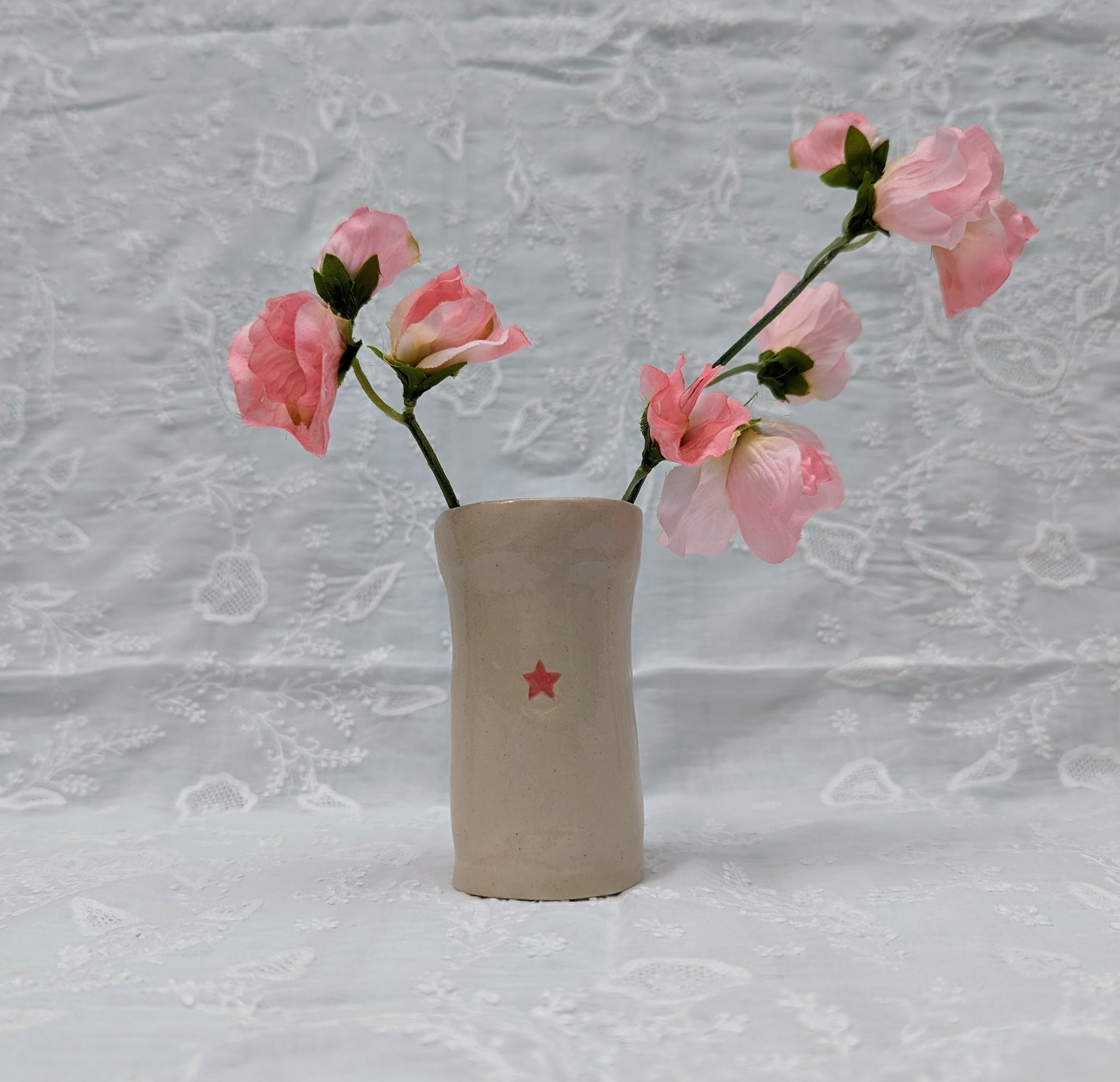 Hearts and Stars Sweetpea Vase