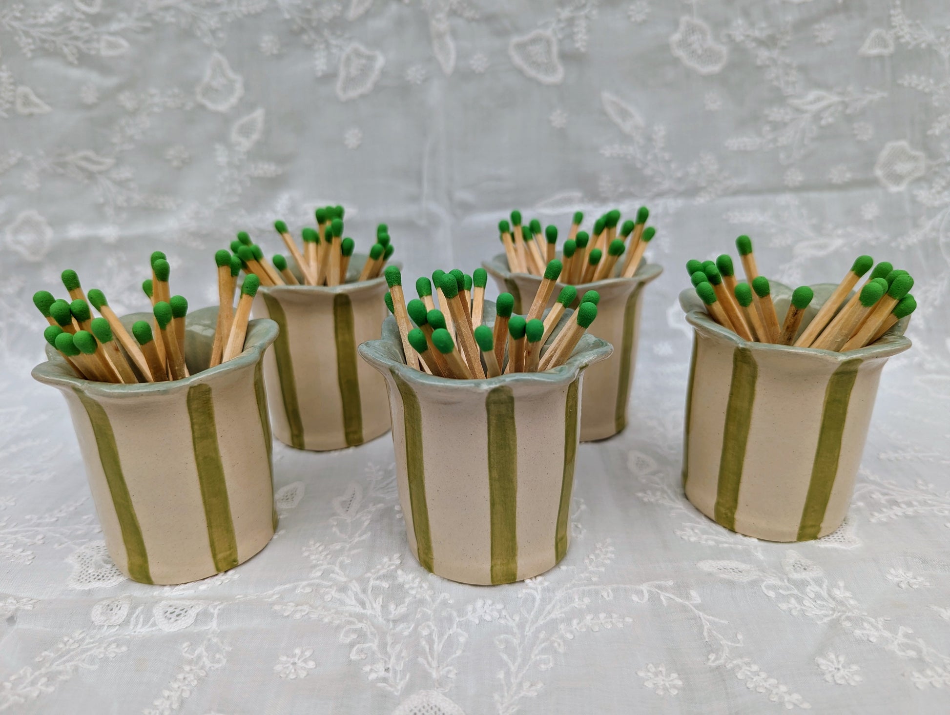 Daisy Match Striker Handmade Ceramic