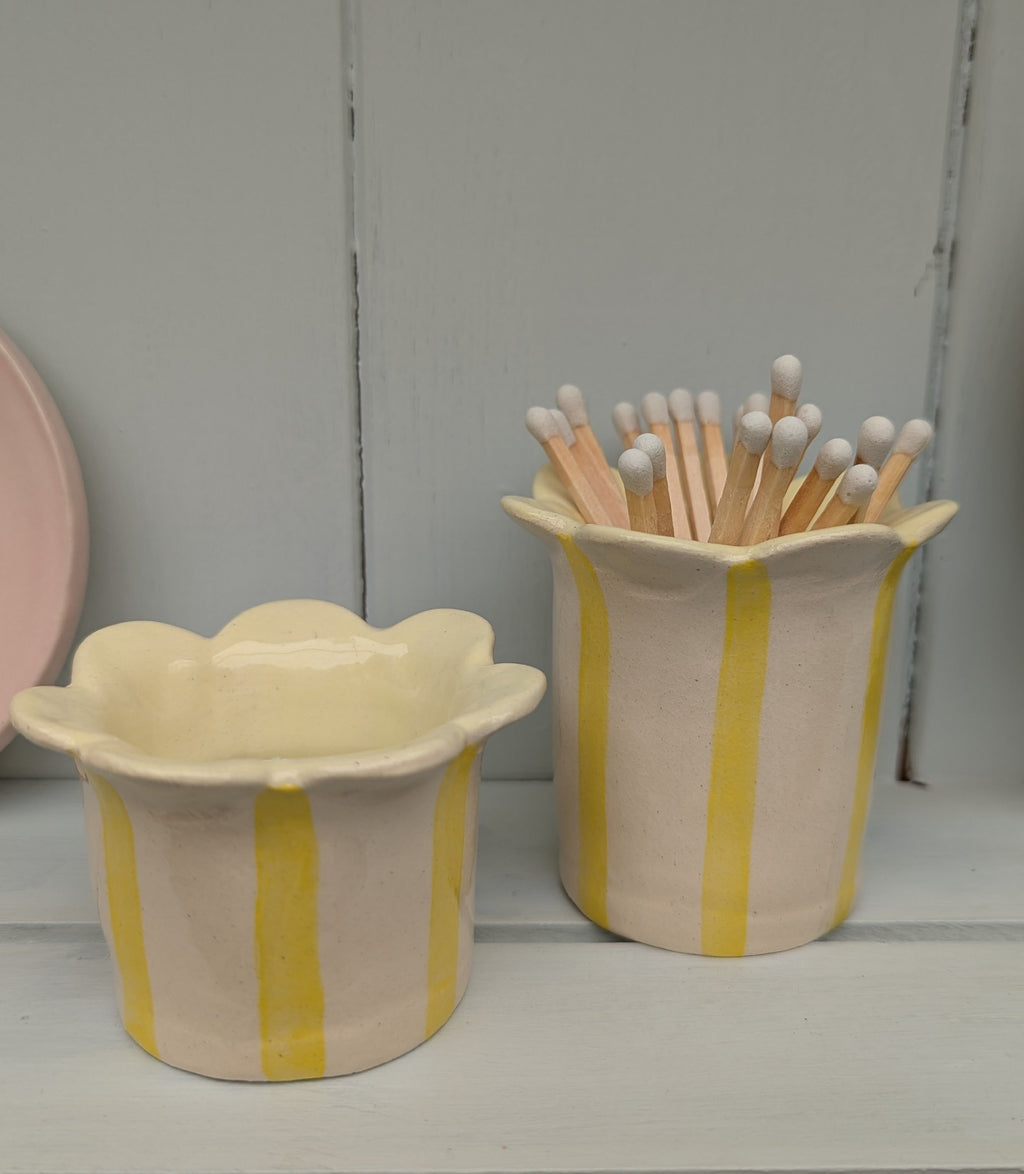 Daisy Match Striker Handmade Ceramic