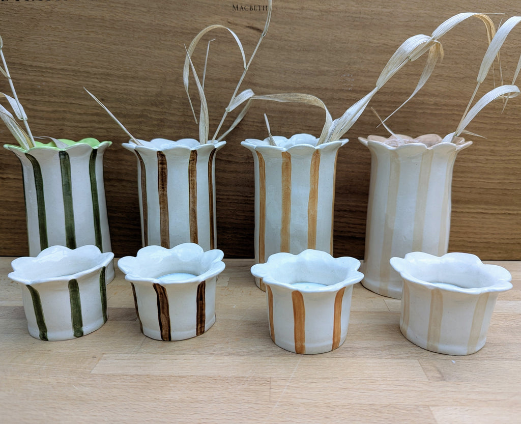 Daisy Tealight Holder Handmade Ceramic