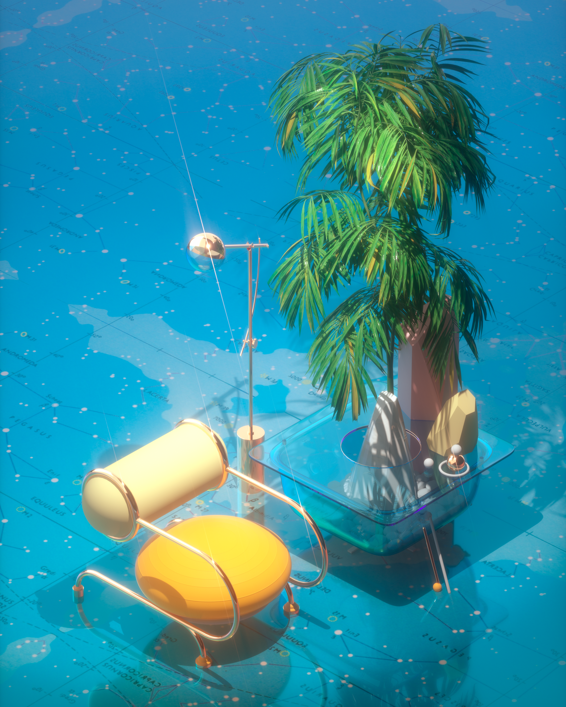 Dreamscapes and Artificial Architecture Digital Art Print