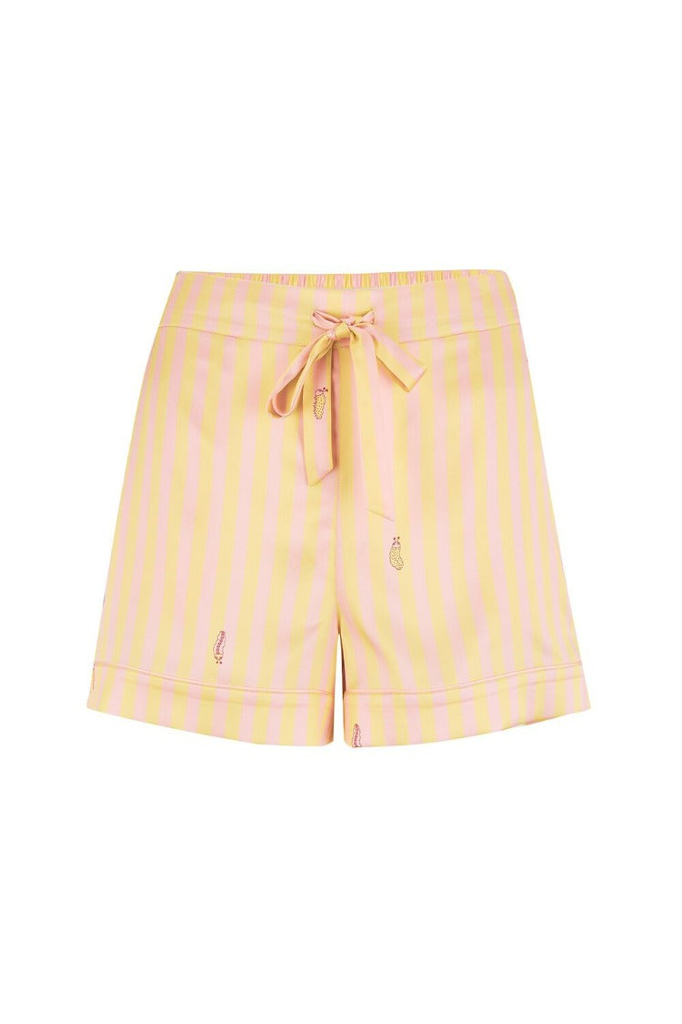 Rosie Lemonade Stripe Silk Shorts