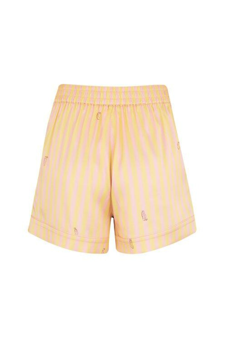 Rosie Lemonade Stripe Silk Shorts