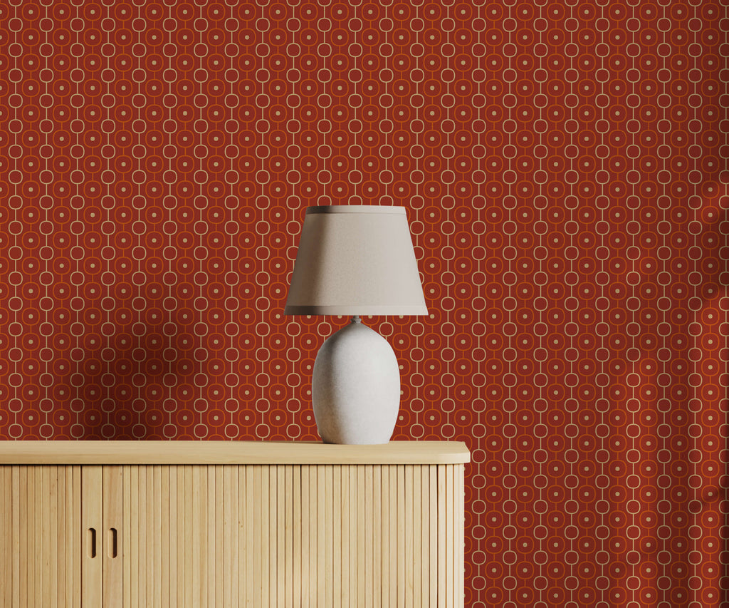 Retro Chain Pattern Wallpaper