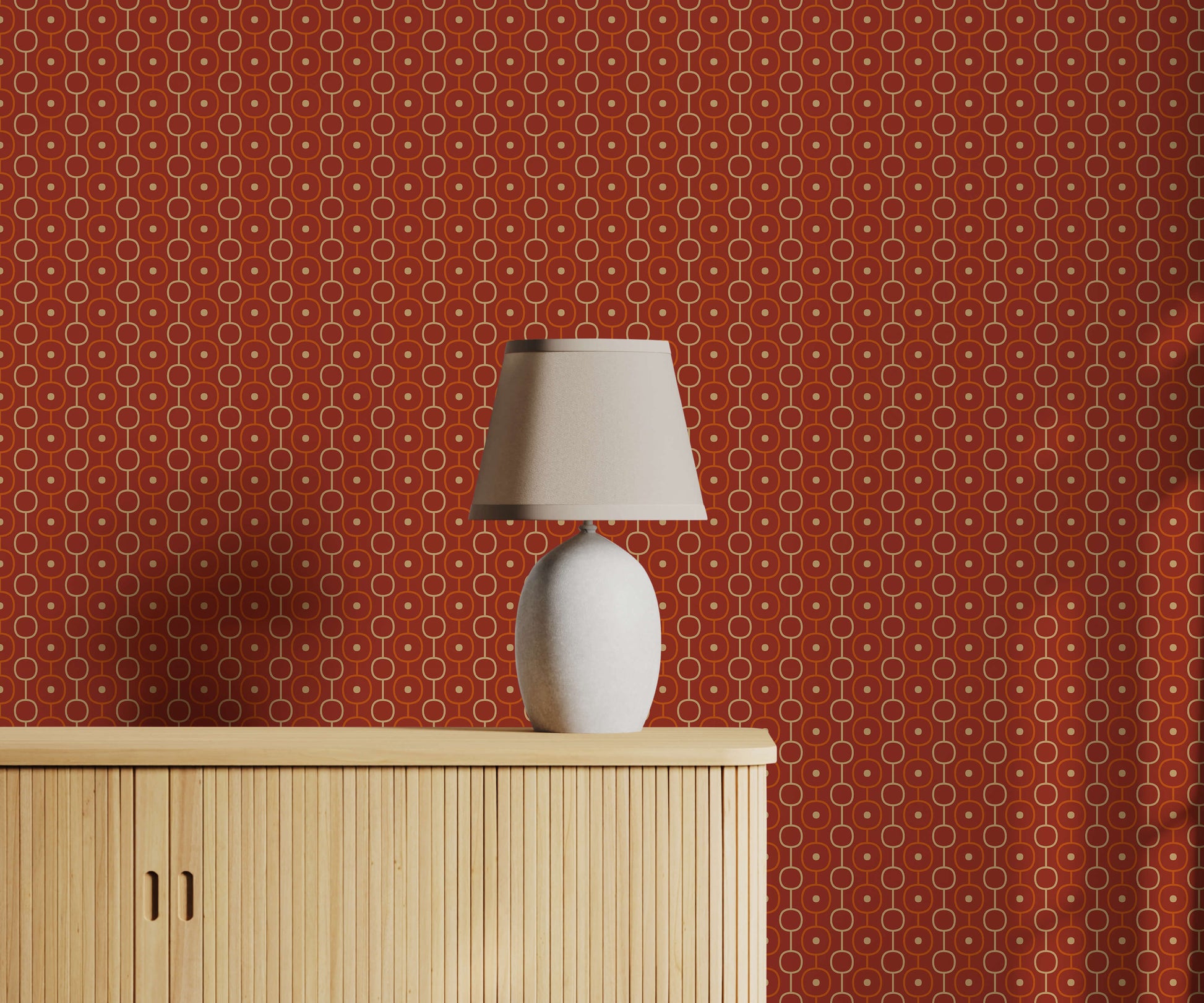 Retro Chain Pattern Wallpaper