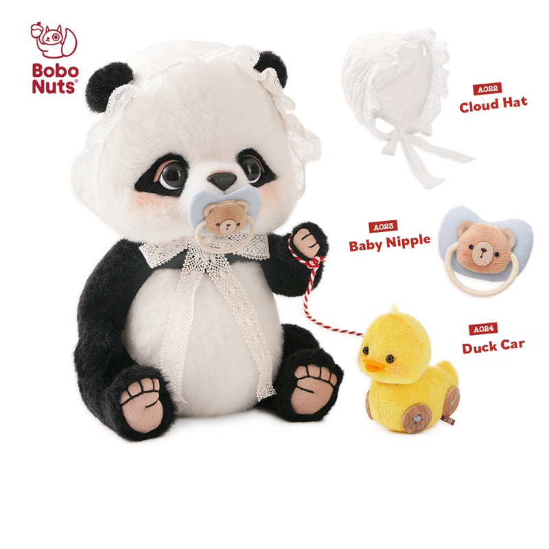 Manman Panda Plush Toy with Cosmic Accessories