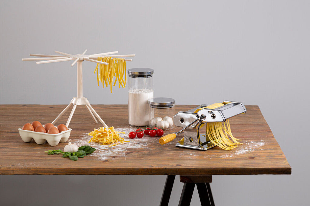 Chrome Multi Pasta Maker and Dryer Set