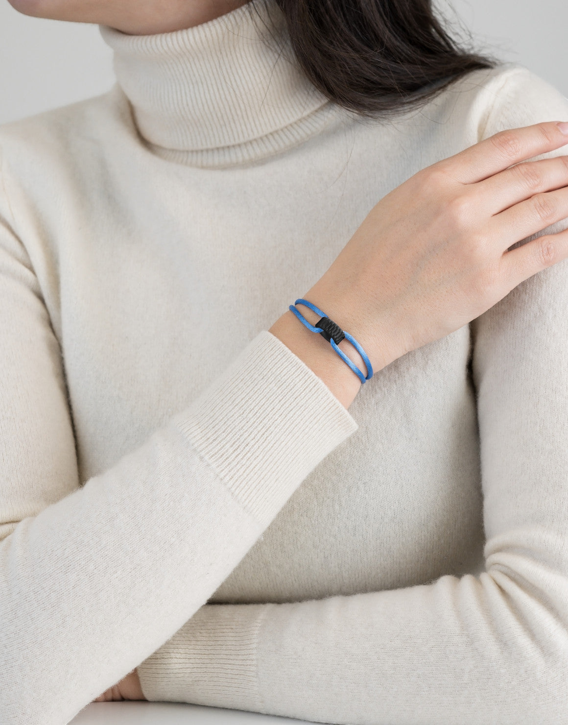 Carbon Regent Cord Bracelet