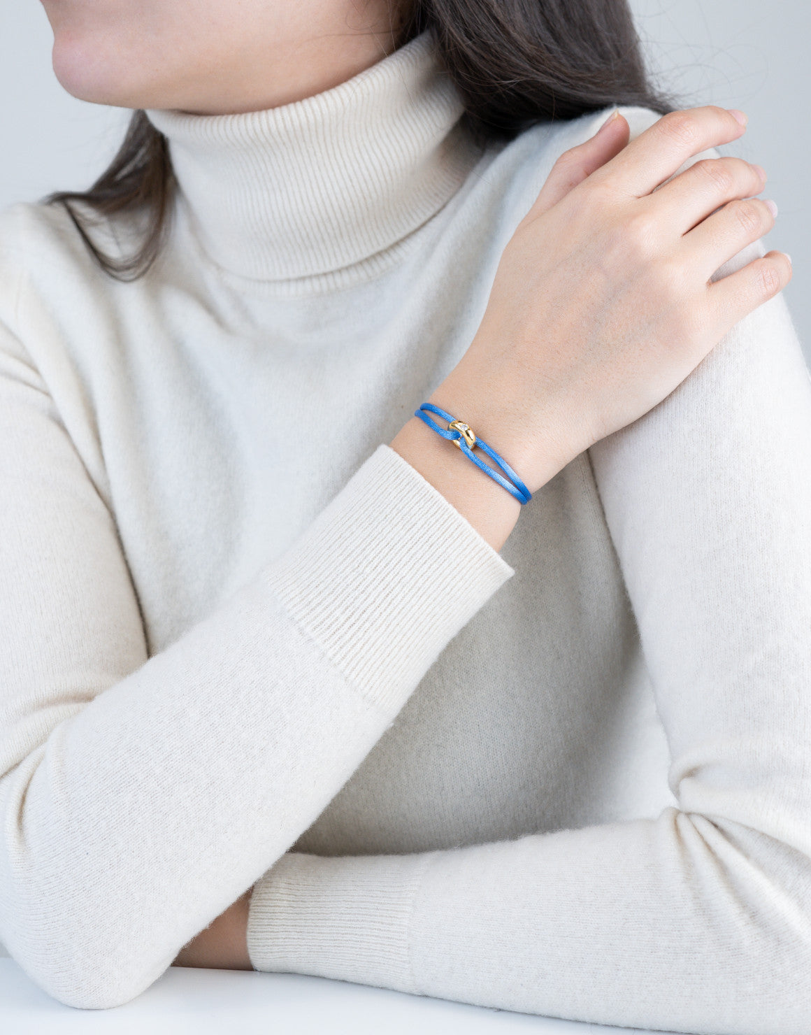 Golden Diamond Cord Bracelet