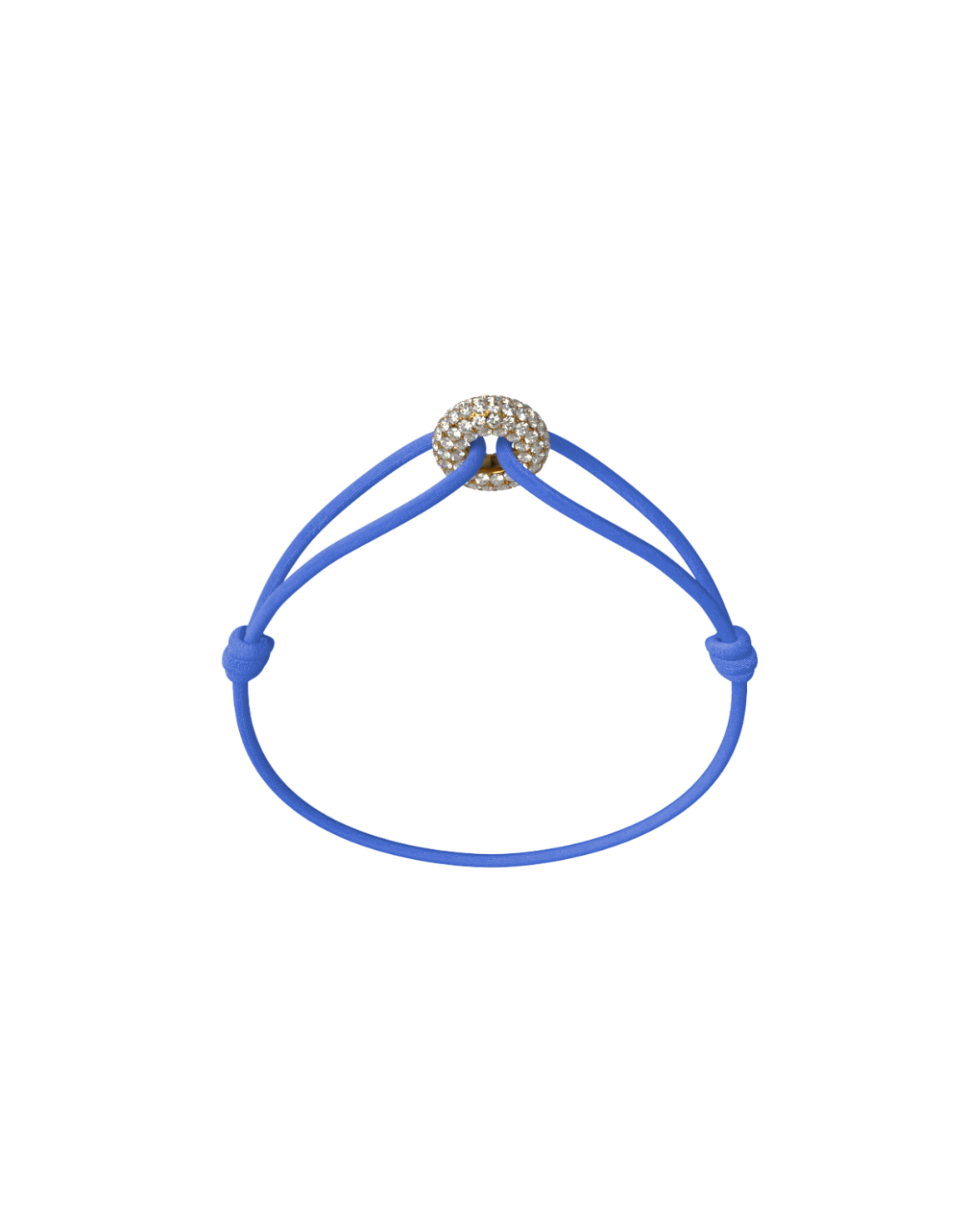 Mini Golden Soho Pave Cord Bracelet