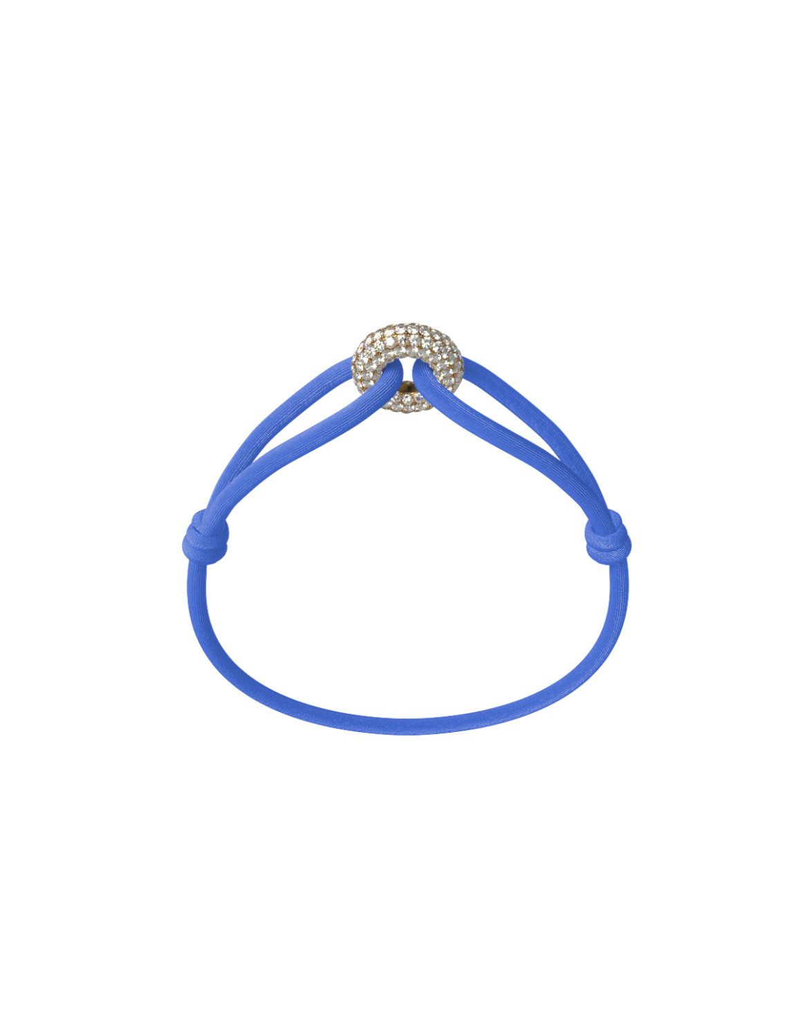 Golden Pave Cord Bracelet with Lab Diamonds