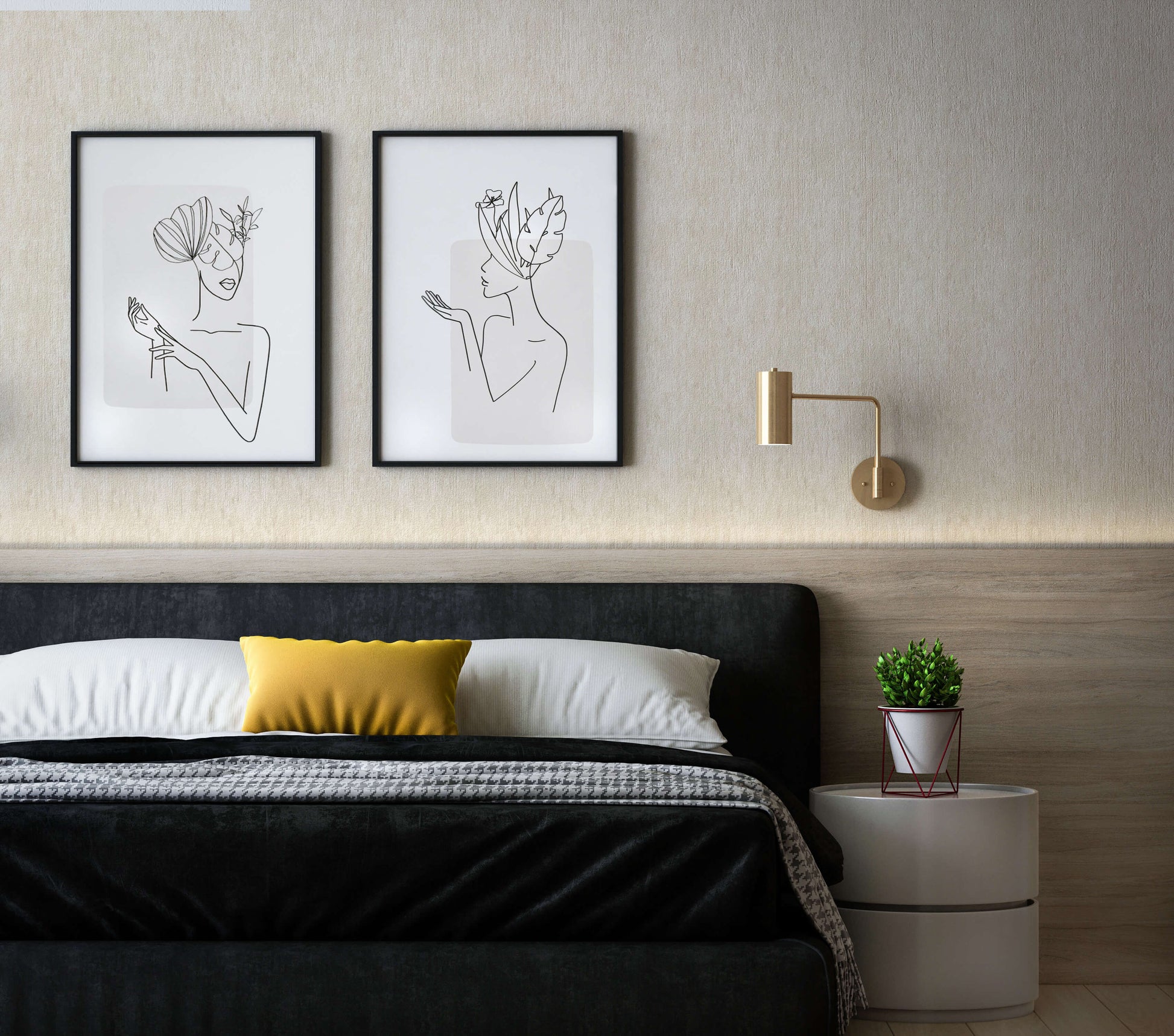 Patch Wallpaper in Neutral