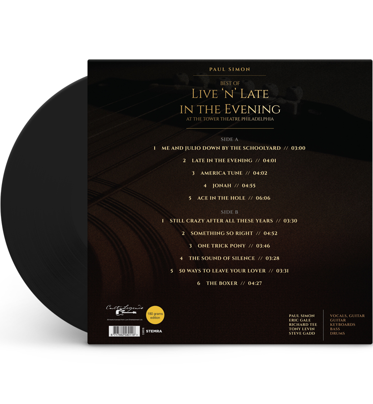 Paul Simon Best of Live in the Evening 1980 12 inch Vinyl Album