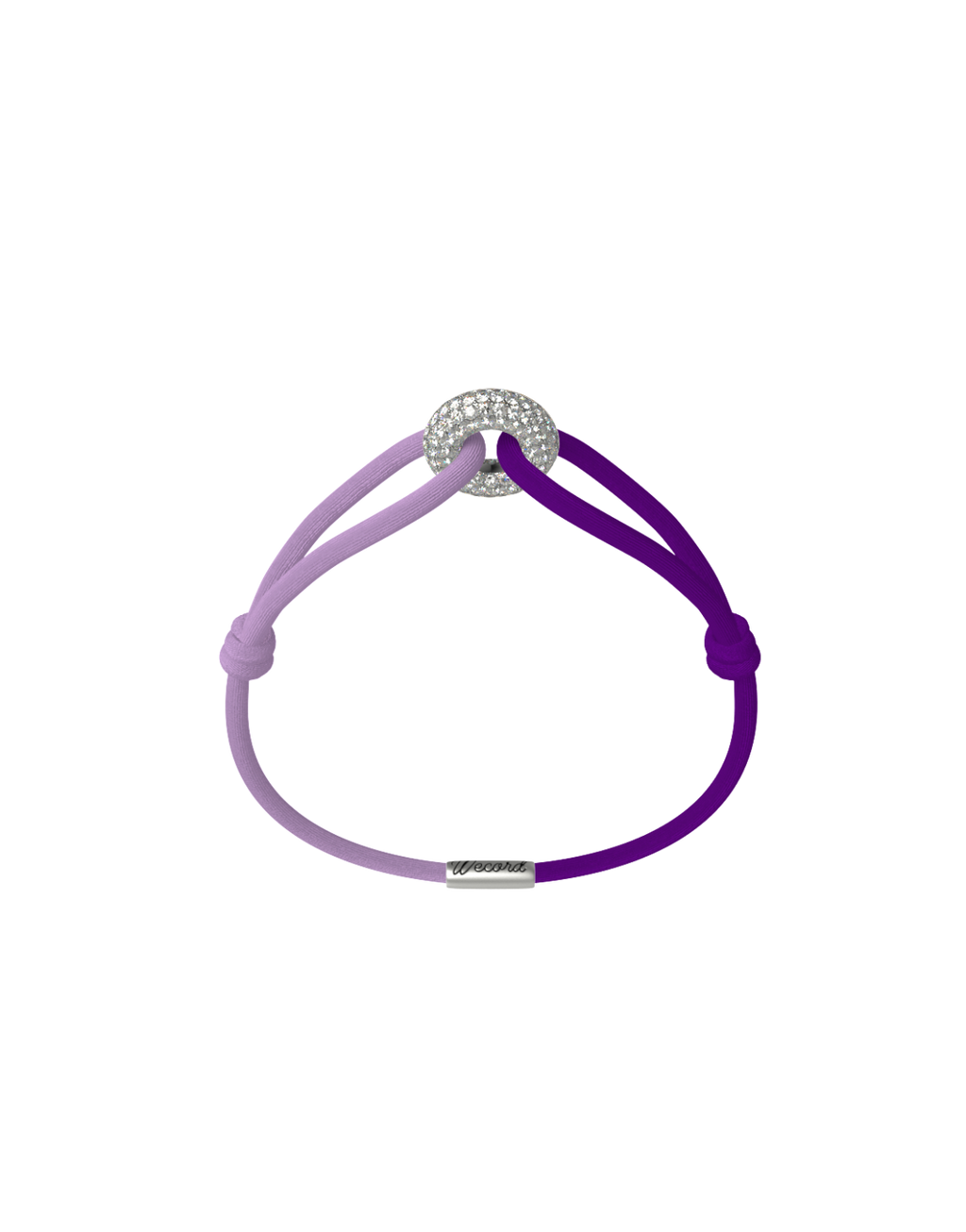 Women's Day Cord Bracelet in Purple and Lavender